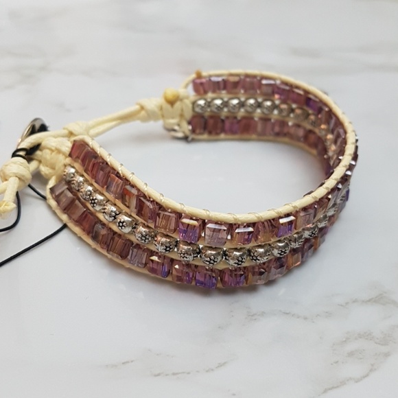 Boho Beaded Wide Strand Bracelet - Picture 2 of 7